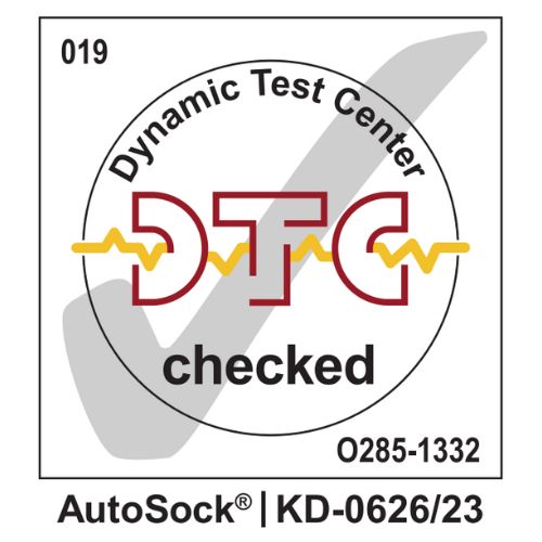 Logo AutoSock complies with Swiss snow chain regulations