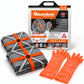 AutoSock model AL79 for trucks and buses includes two snow socks, a pair of gloves and the product packaging